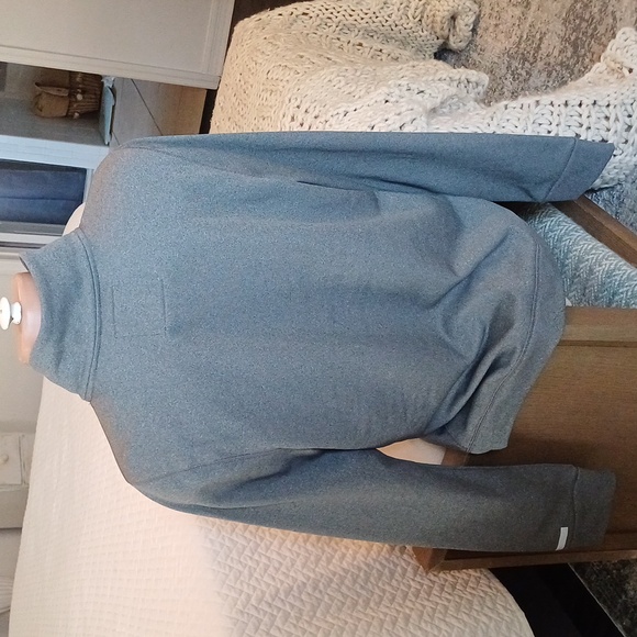 Abercrombie & Fitch A&F Active muscle half zip grey logo sweatshirt NWT XL - Picture 15 of 15